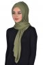 Tamara - Khaki Katoenen Praktisch Hijab