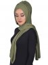 Tamara - Khaki Katoenen Praktisch Hijab