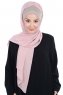 Vera - Taupe & Oudroze Praktisch Chiffon Hijab