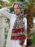 Nadida - Rood Gevormde Hijab - Sal Evi