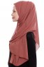 Yara - Clay Praktisch One Piece Crepe Hijab