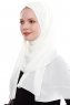 Yara - Creme Praktisch One Piece Crepe Hijab