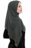 Yara - Khaki Praktisch One Piece Crepe Hijab
