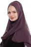 Yara - Purper Praktisch One Piece Crepe Hijab