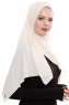 Yara - Licht Beige Praktisch One Piece Crepe Hijab