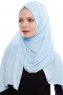 Yara - Lichtblauw Praktisch One Piece Crepe Hijab