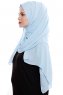 Yara - Lichtblauw Praktisch One Piece Crepe Hijab
