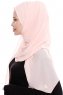 Yara - Roze Praktisch One Piece Crepe Hijab