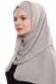 Yara - Sand Praktisch One Piece Crepe Hijab