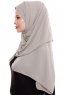 Yara - Sand Praktisch One Piece Crepe Hijab