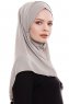 Yara - Sand Praktisch One Piece Crepe Hijab