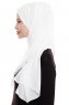 Yara - Wit Praktisch One Piece Crepe Hijab