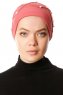 Yaren - Donker Roze Crepe Chiffon Turban - Sehr-i Sal
