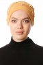 Yaren - Mosterd Crepe Chiffon Turban - Sehr-i Sal