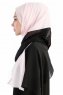 Yelda Svart & Rosa Chiffon Hijab Sjal Madame Polo 130034-3