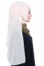 Ylva - Khaki & Beige Praktisch Chiffon Hijab