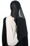 Ylva - Zwart & Beige Praktisch Chiffon Hijab