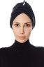 Yonca - Marineblauw Turban