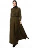 Yussra - Khaki Jurk - Burun