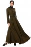 Yussra - Khaki Jurk - Burun