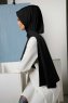 Zahra Svart Crepe Hijab Mirach 110021b