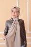 Zahra - Taupe Crêpe Hijab - Mirach