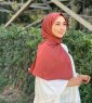 Zahra - Baksteenrood Crêpe Hijab - Mirach
