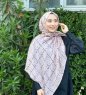 Zakiyah - Katoenen Hijab In Beige Patroon