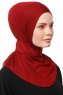 Zeliha - Bordeaux Praktisch Viscose Hijab