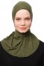 Zeliha - Khaki Praktisch Viscose Hijab