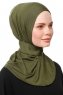 Zeliha - Khaki Praktisch Viscose Hijab