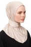 Zeliha - Licht Taupe Praktisch Viscose Hijab