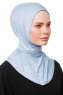 Zeliha - Lichtblauw Praktisch Viscose Hijab