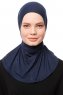 Zeliha - Marineblauw Praktisch Viscose Hijab