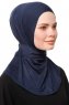 Zeliha - Marineblauw Praktisch Viscose Hijab