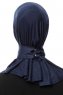 Zeliha - Marineblauw Praktisch Viscose Hijab