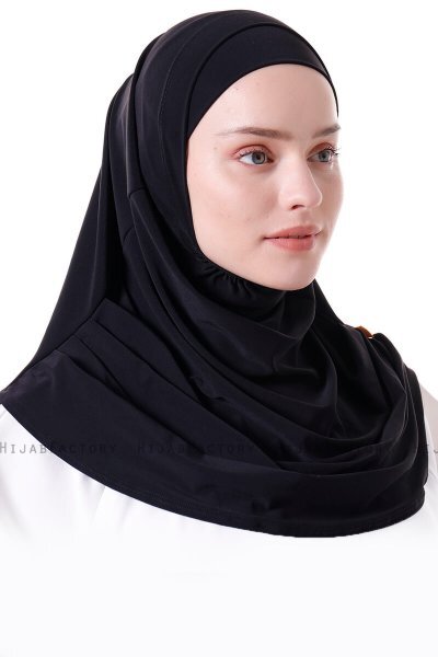Esma - Zwarte Amira Hijab - Firdevs