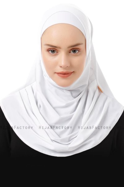Esma - Wit Amira Hijab - Firdevs