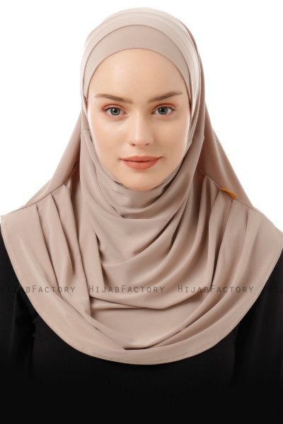 Esma - Beige Amira Hijab - Firdevs