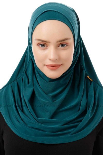 Esma - Donkergroen Amira Hijab - Firdevs