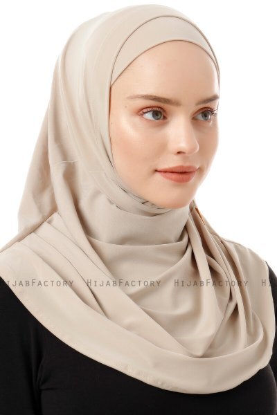 Esma - Licht Beige Amira Hijab - Firdevs