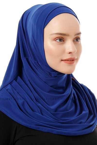 Esma - Blauw Amira Hijab - Firdevs
