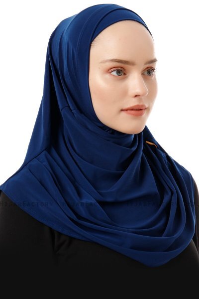 Esma - Licht Marineblauw Amira Hijab - Firdevs