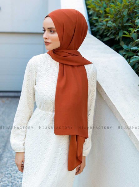 Emira - Baksteenrood Hijab - Sal Evi
