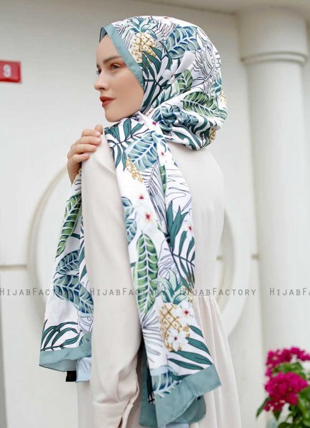 Hijab Twill Met Ananaspatroon - Sal Evi