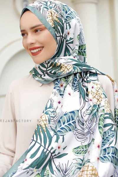 Hijab Twill Met Ananaspatroon - Sal Evi