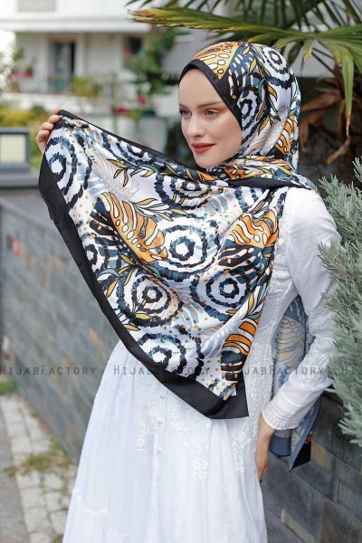 Hijab Twill Met Palmboompatroon - Sal Evi
