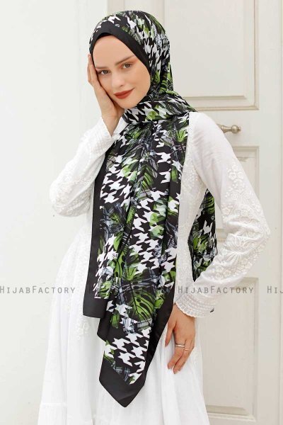 Hijab Twill Met Woudpatroon - Sal Evi