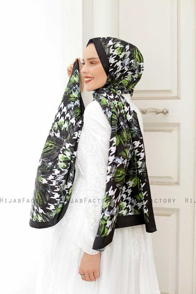 Hijab Twill Met Woudpatroon - Sal Evi