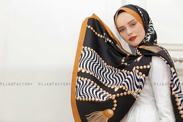 Hijab Twill Met Diamondpatroon - Sal Evi